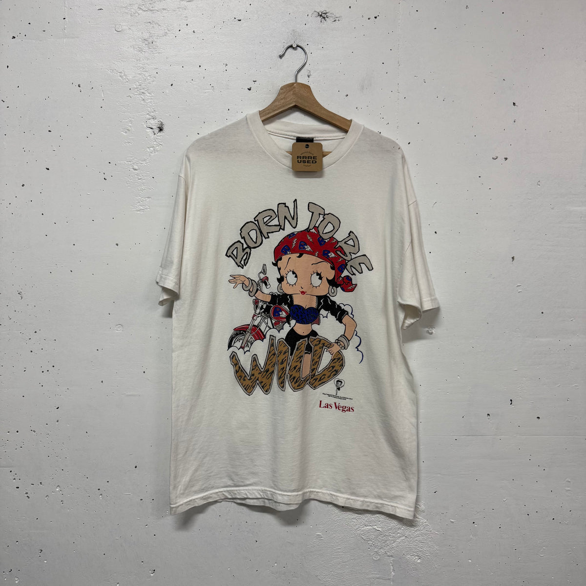 Polera Vintage Betty Bop Biker 1990s