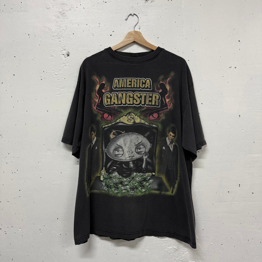 Polera Vintage America Gangsta