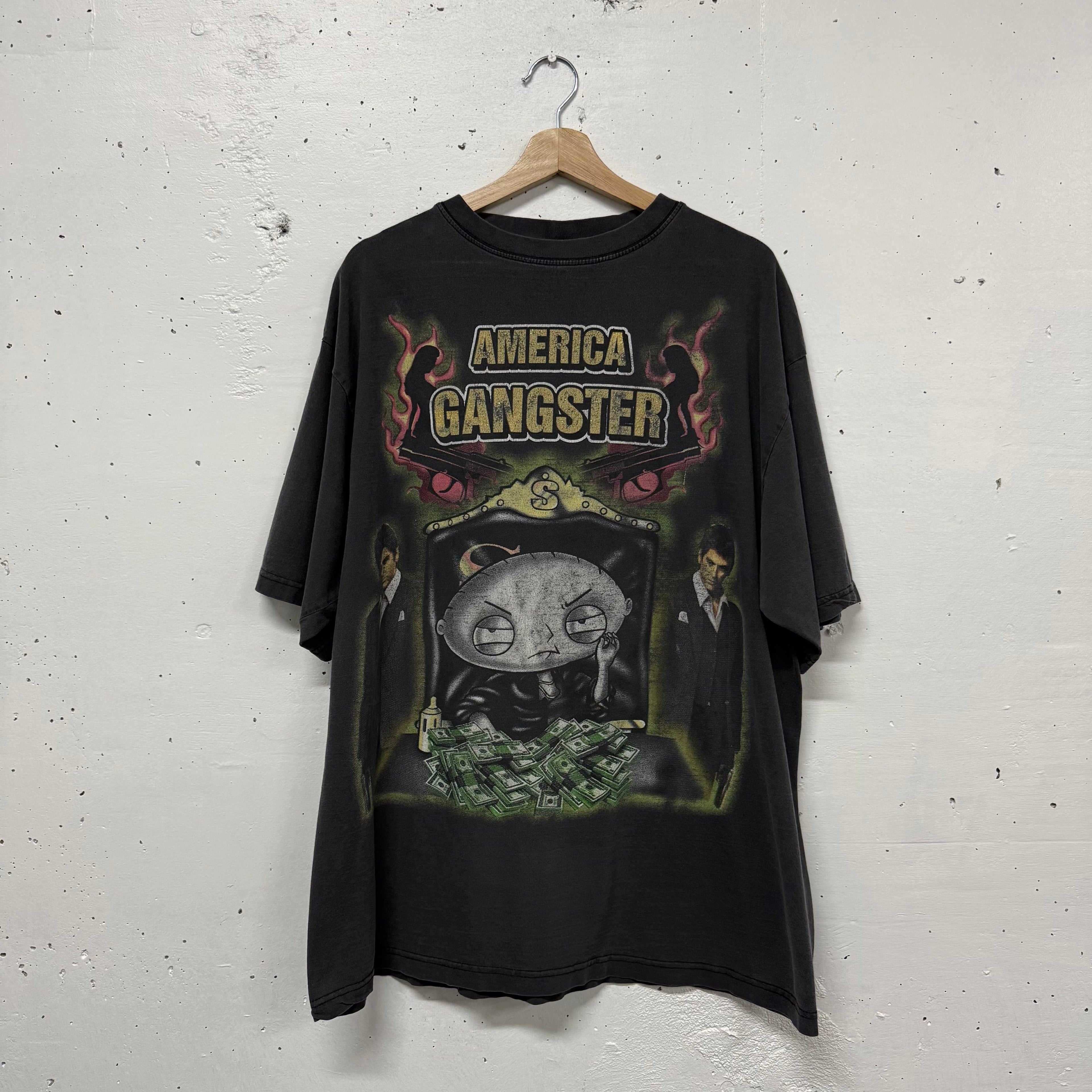 Polera Vintage America Gangsta