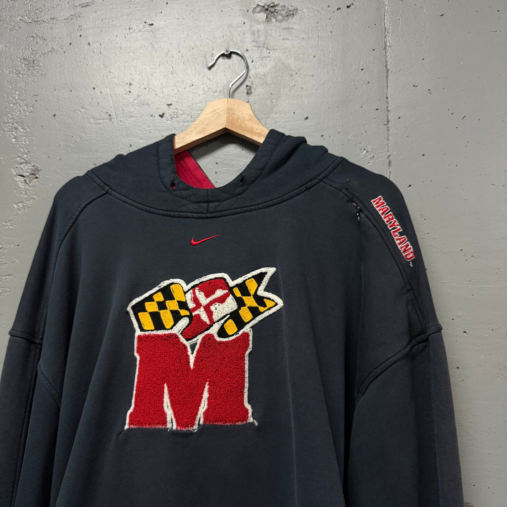 Poleron Vintage Nike Central Swoosh Maryland