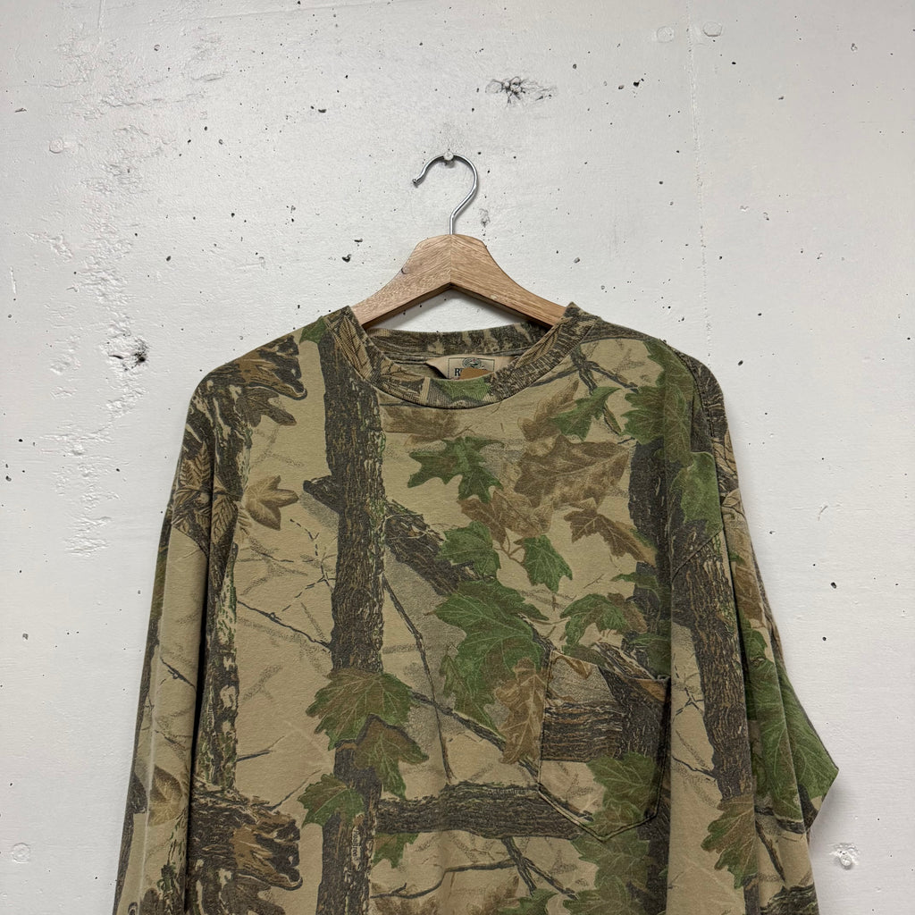 Polera Manga Larga Camuflaje