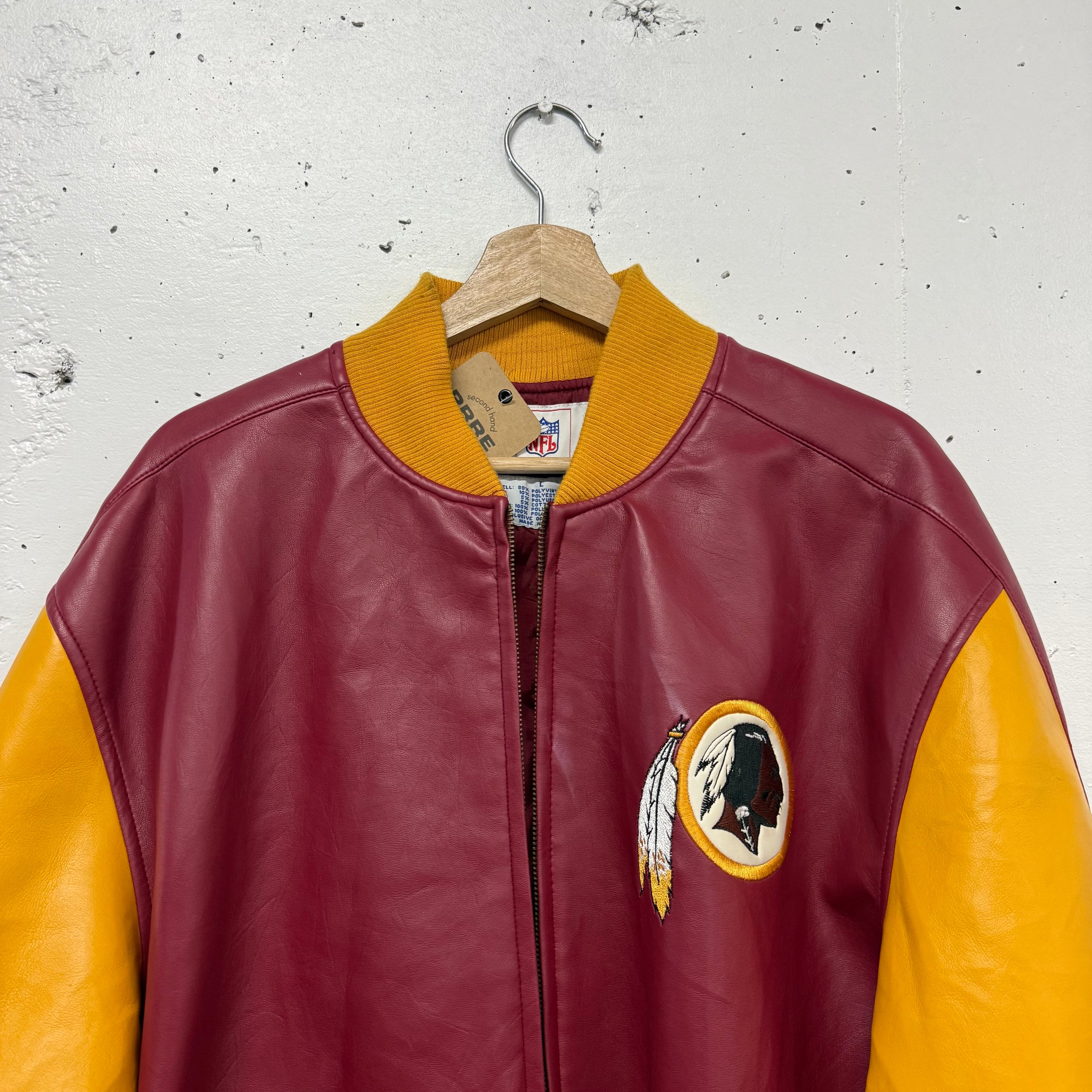 Chaqueta De Cuero REDSKINS