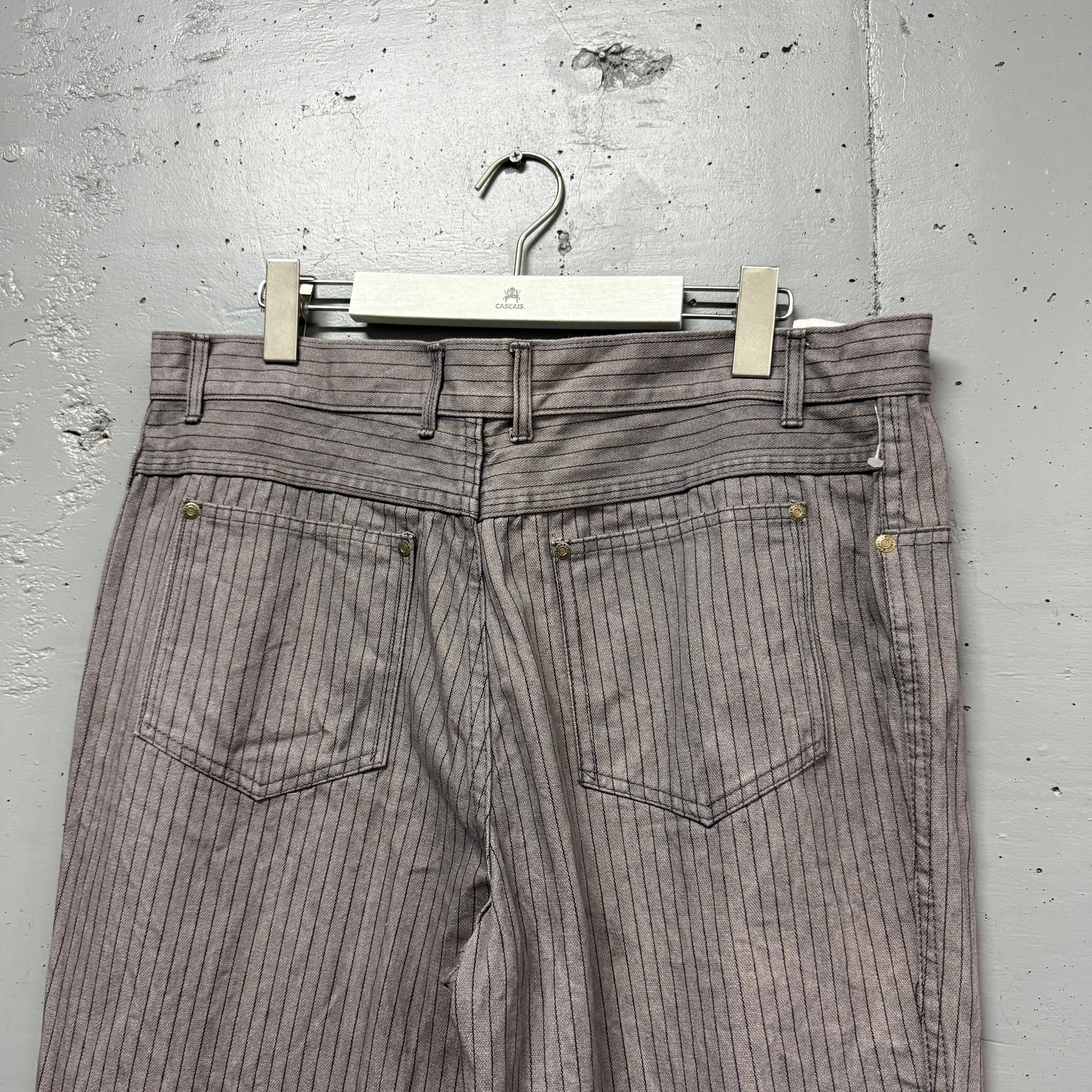 Pantalón Vintage Con Rayas