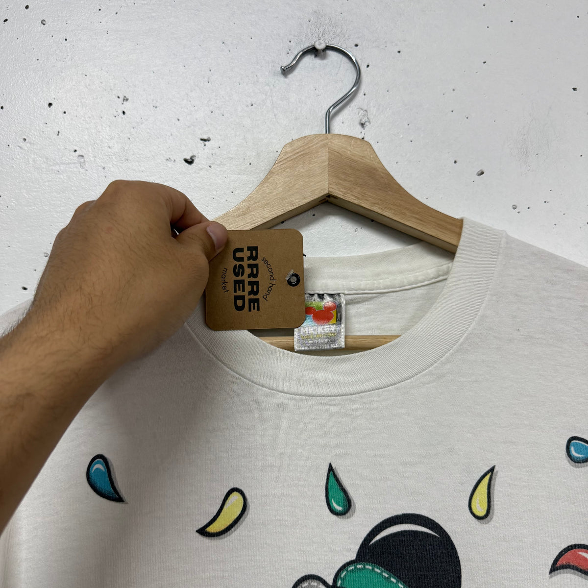 Polera Vintage Disney Mickey Mouse Artista 1990s