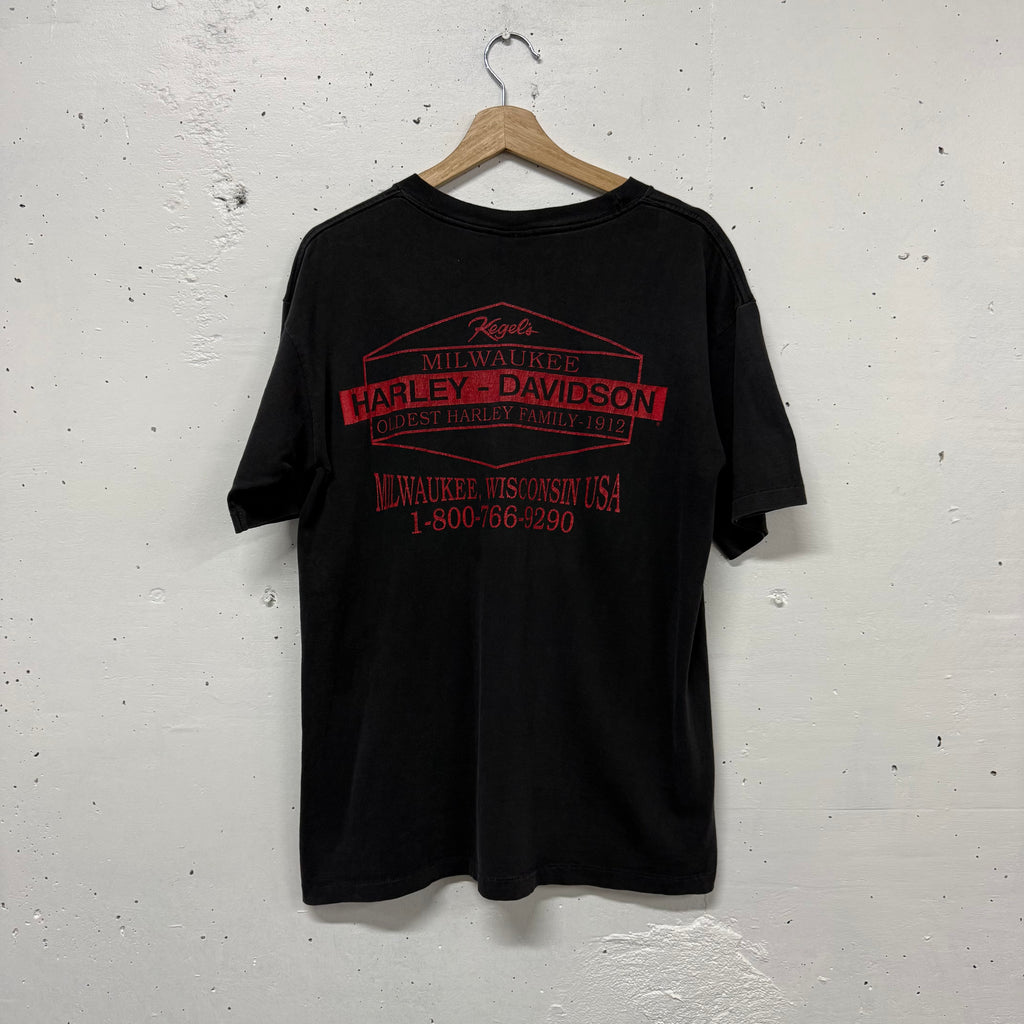 Polera Vintage Harley Davidson