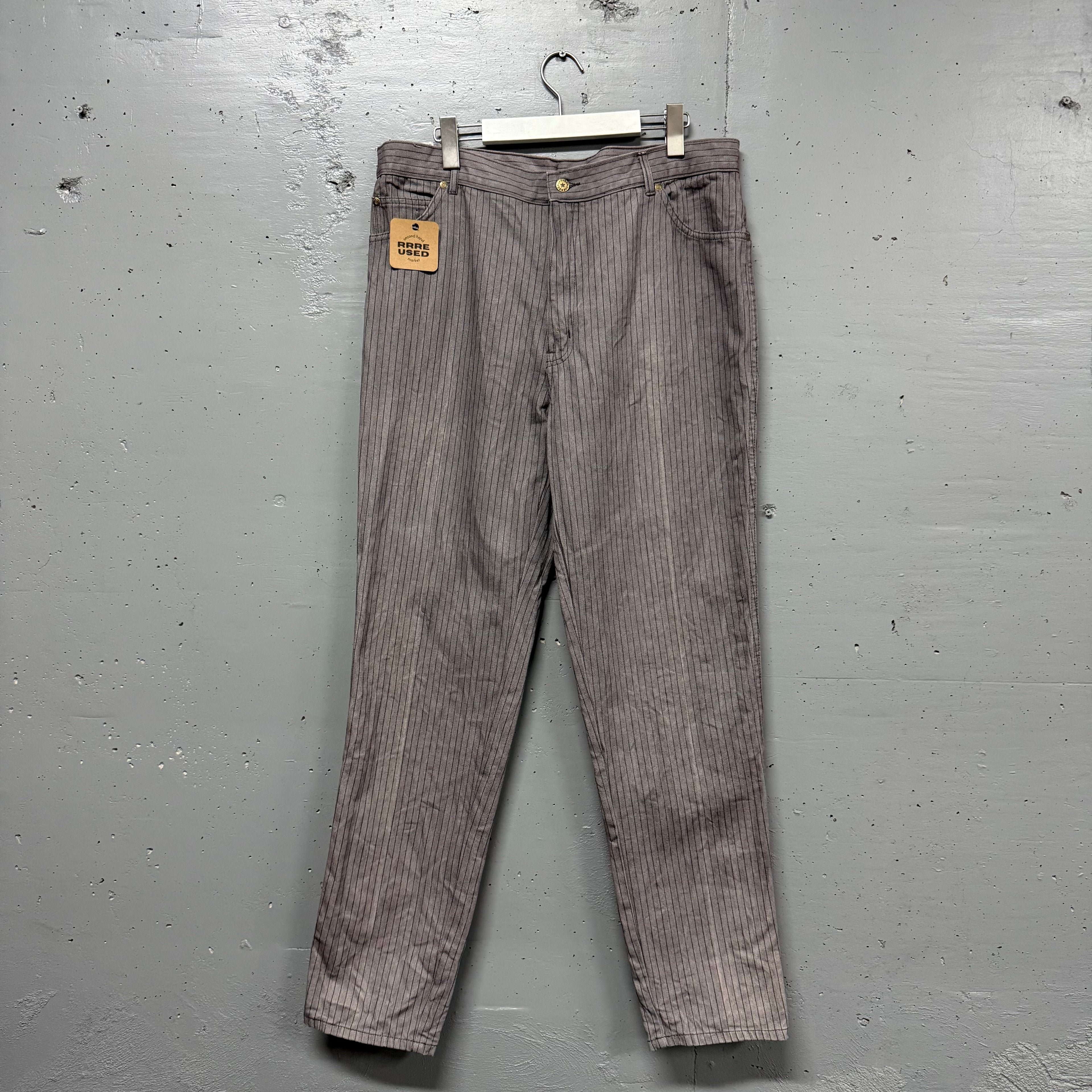 Pantalón Vintage Con Rayas