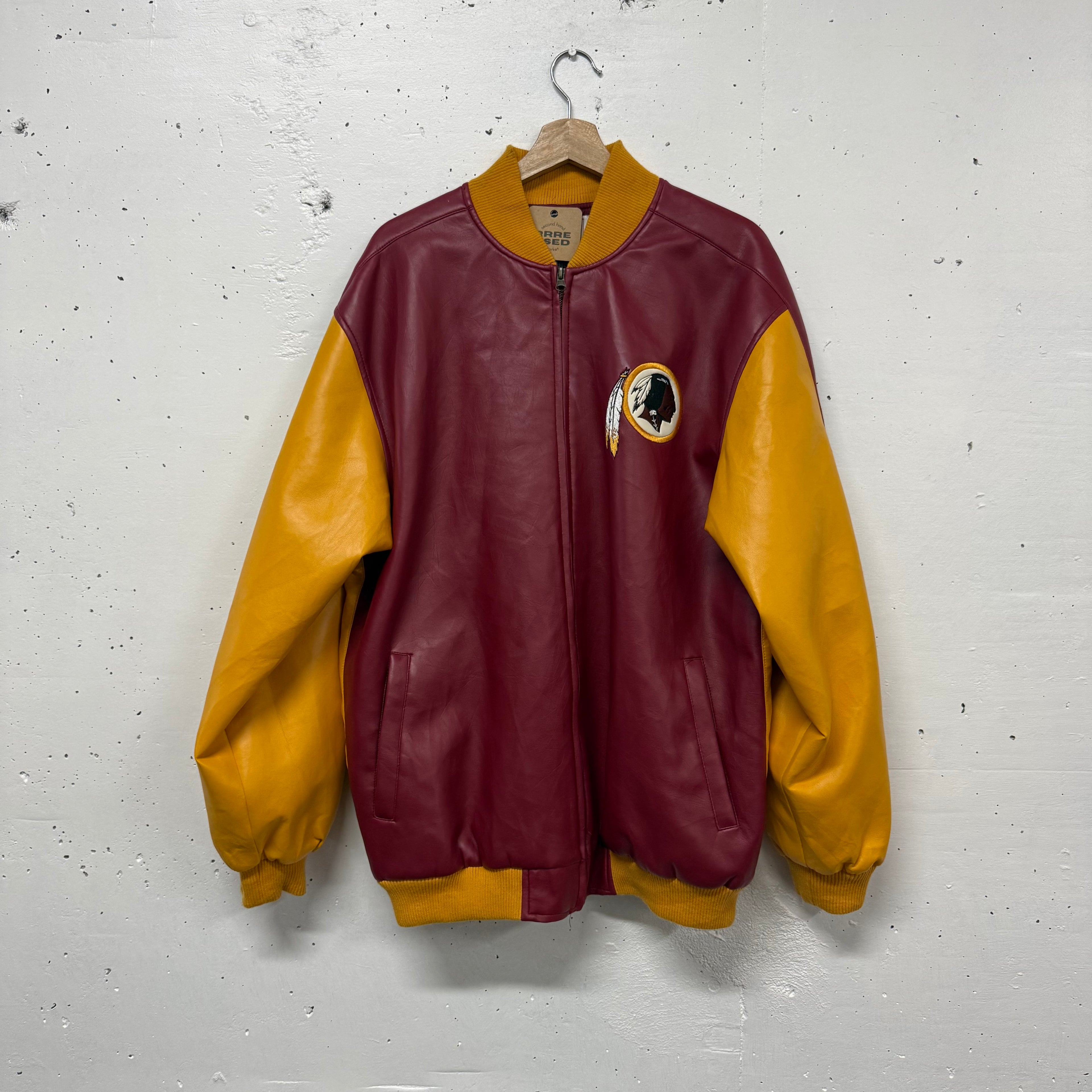 Chaqueta De Cuero REDSKINS
